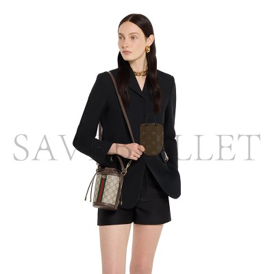 GUCCI OPHIDIA MINI BUCKET BAG ‎838462 (11.5*23*8cm)
